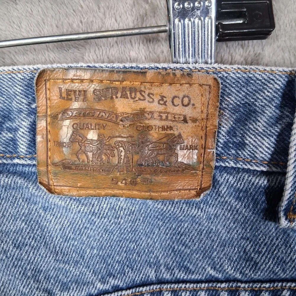 Vtg‎ Made In USA Levis 540 Straight Leg Mens Sz 54 Inseam 30 Medium Stone Wash